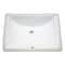 Msi White Rectangle Porcelain 18" X 13" Undermount Bathroom Vanity Vessel Sink ZOR-SIN-PT-0003 - alternate 2